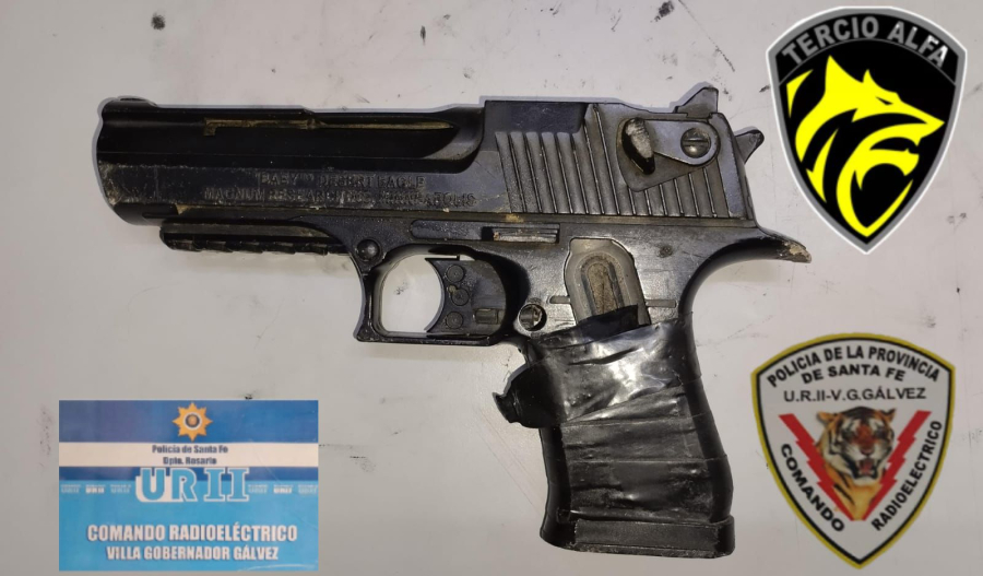 Aprehendieron a un hombre por abuso de arma en V.G.Gálvez