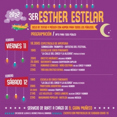 "Esther Estelar" ciclo de teatro y música