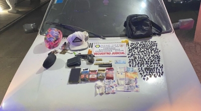 Queda detenido por tenencia de estupefacientes y arma de fuego en V.G.Gálvez