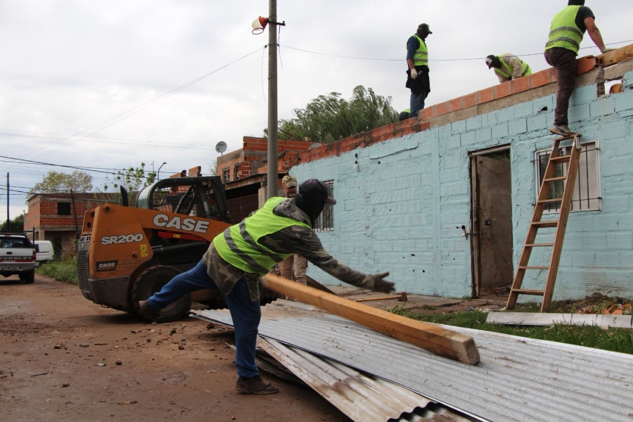 Derribo de un búnker de drogas en Villa Gobernador Gálvez bajo la Ley de Microtráfico