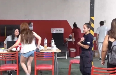 Exitosa campaña de donación de sangre en la Asociación Bomberos Voluntarios de V.G. Gálvez