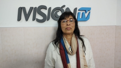 Estela Fernández, precandidata a concejal en Villa Gobernador Gálvez, visitó Ivisión Noticias