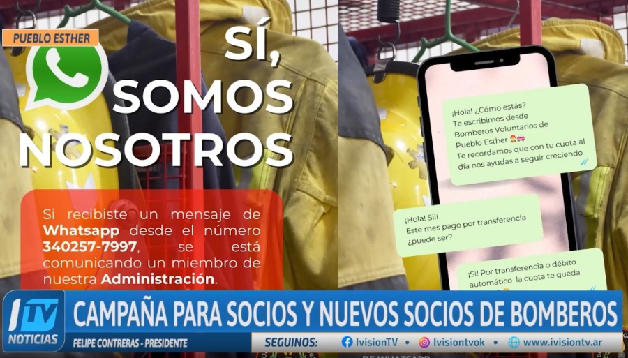 Los bomberos de Pueblo Esther lanzan una campaña de socios con descuentos y opciones de pago